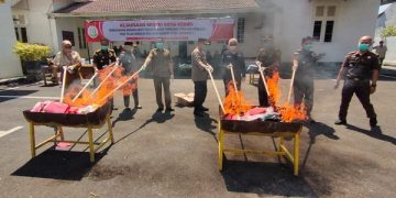 3 Kali Pemusnahan, Kasus Narkoba di Kota Kediri Masih Dominan