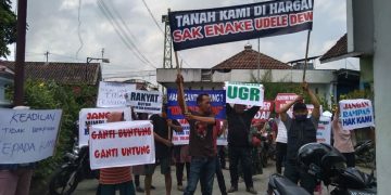 Pembangunan Jalan Tol Tulungagung-Kediri Terganjal Pembebasan Lahan. (foto/ist)
