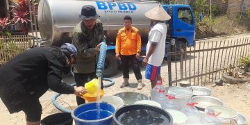 Kekeringan di Trenggalek kian memprihatinkan. (foto/Aby/Bacaini)