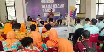 Ratusan Pelajar Belajar Sejarah di Museum Airlangga Kota Kediri