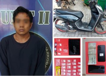 Pemasang Banner di Jombang Edarkan Sabu Kemasan Permen dan Jajanan Anak