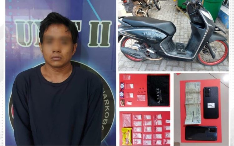 Pemasang Banner di Jombang Edarkan Sabu Kemasan Permen dan Jajanan Anak