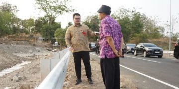 Pembebasan Lahan Tol Kediri-Kertosono di Kabupaten Kediri Tinggal 2 Persen. Tampak Bupati Kediri Hanindhito Himawan Pramana. (foto/ist)