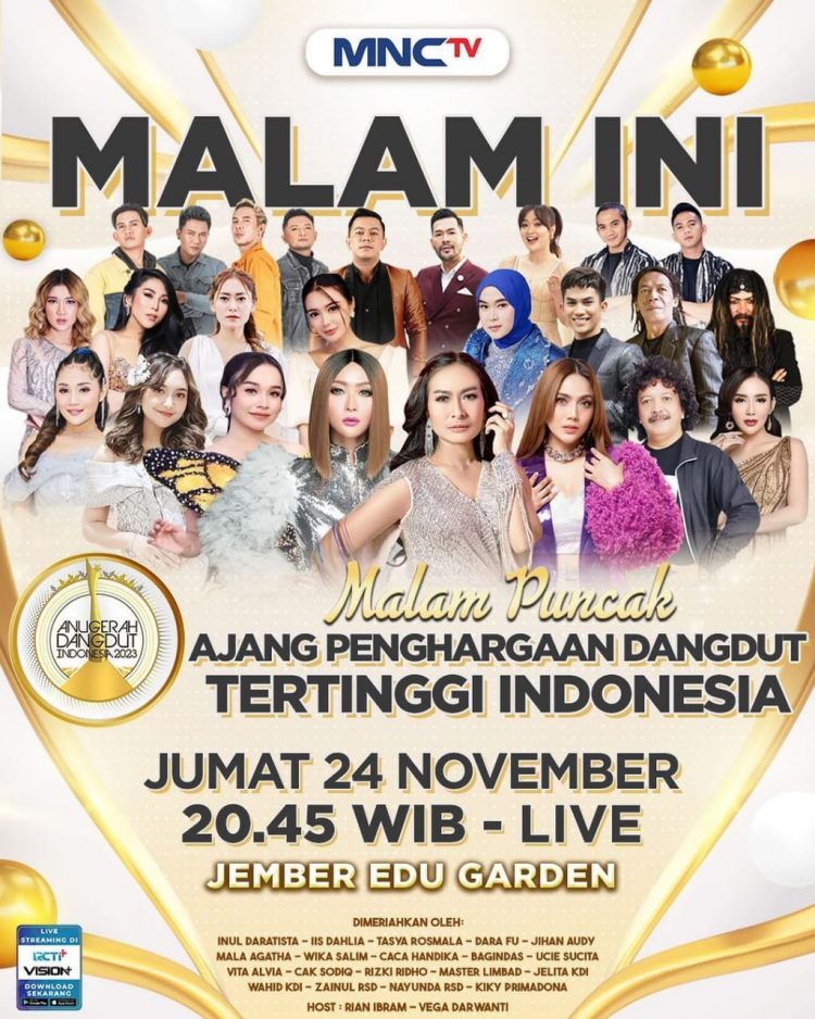 Inul Daratista, Tasya Rosmala, dan Bagindas Siap Menggoyang Warga Jember di Anugerah Dangdut Indonesia 2023