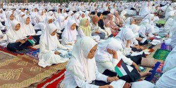 Ponpes Tebuireng Jombang Keluarkan Maklumat Untuk Palestina. (foto/Syailendra/Bacaini)