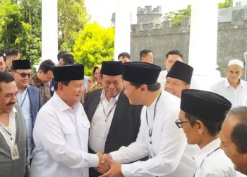 Prabowo di depan Forum Mujadalah Kiai Kampung se-Indonesia di Malang Mengaku Bahagia Maksud Baiknya Diterima