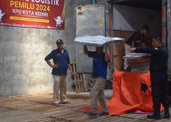Kebutuhan Bilik Suara KPU Kota Kediri Telah Tercukupi