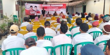 Puluhan petani deklarasi dukungan pasangan AMIN. Foto: Bacaini/AK.Jatmiko