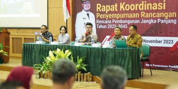 Mas Dhito dalam acara penyusunan rancangan awal RPJPD Kabupaten Kediri tahun 2025 - 2045. Foto: Ist