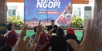 Mas Dhito pada saat Jumat Ngopi di Pendopo Panjalu Jayati. Foto: Ist