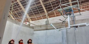 Kebakaran Melanda RSUD Nganjuk, Api Tiba-tiba Berkobar di Lantai 3. (foto/ist)