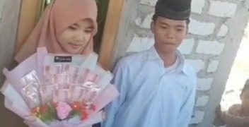 Pengantin muda di Sampang. Foto: istimewa