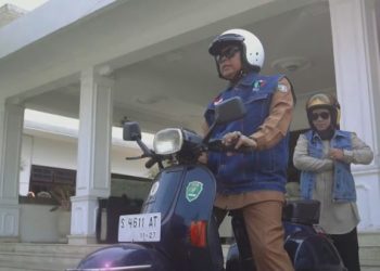 Pj Bupati Jombang Memalukan, Kendarai Vespa Nopol Cantik Abal-abal dan Disita Kepolisian