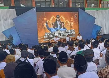 Dikomando Gus Miftah, Kiai Kampung Blitar, Tulungagung dan Trenggalek Deklarasi Dukung Prabowo-Gibran