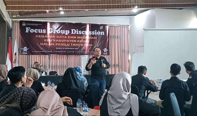 KPU Kabupaten Kediri Gelar FGD Kesiapan Data dan Informasi