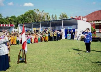 Upacara Jambore Prasiaga PAUD 2023 di Lapangan Brimob Kediri. Foto: Ist