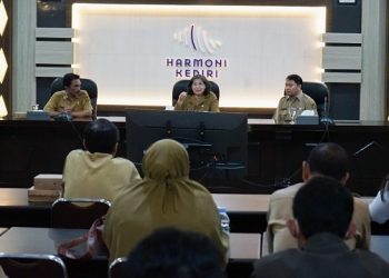 Evaluasi Kinerja PIC SI-MALIK di Ruang Joyoboyo Balai Kota Kediri. Foto: Ist