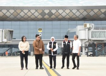Peninjauan Bandara Internasional Dhoho Kediri. Foto: Ist