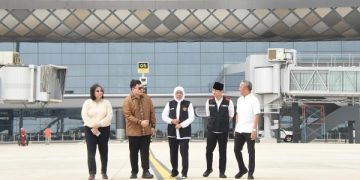 Pj Wali Kota Kediri Dampingi Gubernur Jatim Cek Kesiapan Bandara Kediri