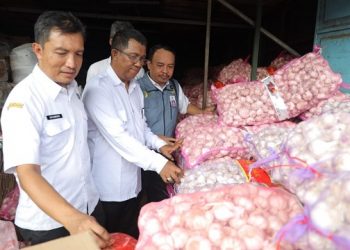 Sidak Satgas Ketahanan Pangan Kota Kediri di Pasar Grosir Ngronggo. Foto: Ist