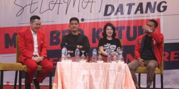 Kaesang Sowan ke Ponpes Ploso Kediri dan Sambangi Penderita Kanker Lidah. (foto/Bacaini)