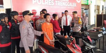 Pelaku Begal Petugas Panwaslu Trenggalek Tertangkap, Diduga Murni Aksi Kriminal. (foto/Bacaini)