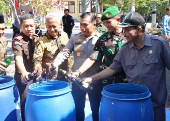 Bandar Mirasantika di Nganjuk Ngaplo, Stok Pesta Tahun Baru 2024 Dimusnahkan
