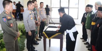 Pendekar Silat di Nganjuk Tiba-tiba Berkumpul Bahas Pemilu 2024, Ini Ikrar yang Diucapkan. (foto/Bacaini)