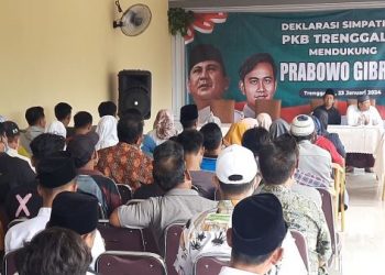 Simpatisan PKB Trenggalek Deklarasi Dukung Prabowo-Gibran: Pilihan Hati Nurani