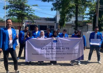Geruduk Kantor KPU Trenggalek, Aktivis PMII: Terima Kasih Sudah Adil, Demokratis dan Damai