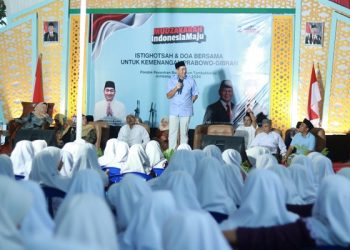 Ribuan Santri Tambakberas Jombang Doakan Prabowo Menang Satu Putaran