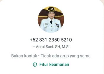 Waspadai Akun WhatsApp Palsu Atas Nama Pj Wali Kota Kediri