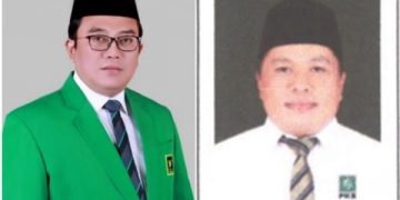 Hanya di Kediri, Ratusan Warga Lebih Memilih Caleg Almarhum. Tampak dua caleg yang sudah meninggal dunia sebelum pemungutan suara. (foto/Bacaini)