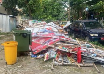 Jadi Sampah Pemilu 2024, Ribuan APK di Kota Kediri Segera Dimusnahkan