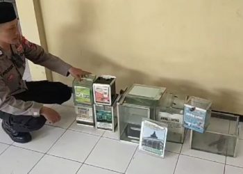 Duh, 11 Kotak Amal Dibobol dan Dibuang di Tepi Sungai Blitar