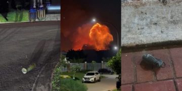 Ngeri!, Ledakan Gudang Amunisi TNI Dikabarkan Banyak Peluru Beterbangan. (foto/Bacaini)