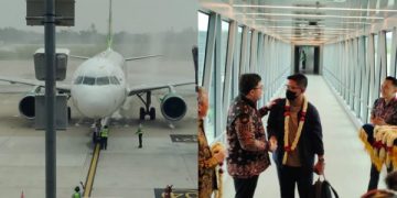 Sejarah Baru Kediri, Bandara Dhoho Akhirnya Resmi Beroperasi. (foto/Bacaini)