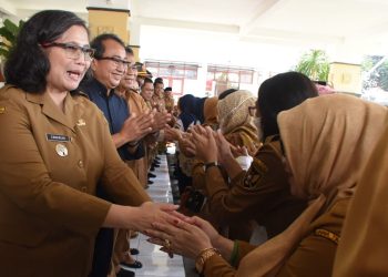 PJ Wali Kota Kediri Zanariah Halal Bihalal Dengan Jajaran Pemerintah Kota Kediri