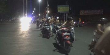 Konvoi Ratusan Oknum Pendekar Resahkan Warga Jombang: 55 Diamankan. (foto/ist)