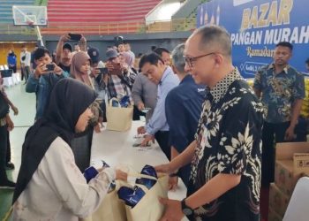 Lebaran Kian Dekat, 1.500 Paket Sembako Murah BI Kediri Ludes Diserbu Warga