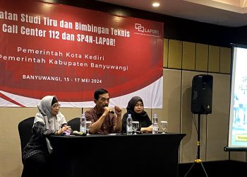 Kunjungi Kabupaten Banyuwangi, Pemkot Kediri Studi Tiru Layanan Aduan 112 dan SP4N LAPOR!