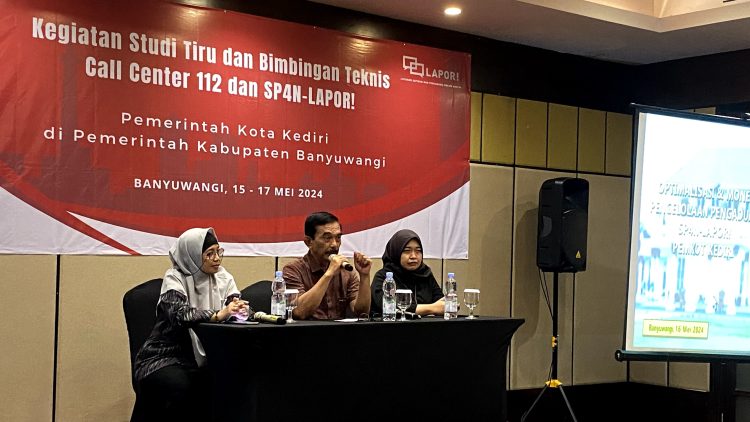 Kunjungi Kabupaten Banyuwangi, Pemkot Kediri Studi Tiru Layanan Aduan 112 dan SP4N LAPOR!