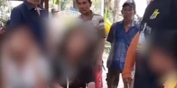 Tangkapan layar pelaku dan korban (kanan)