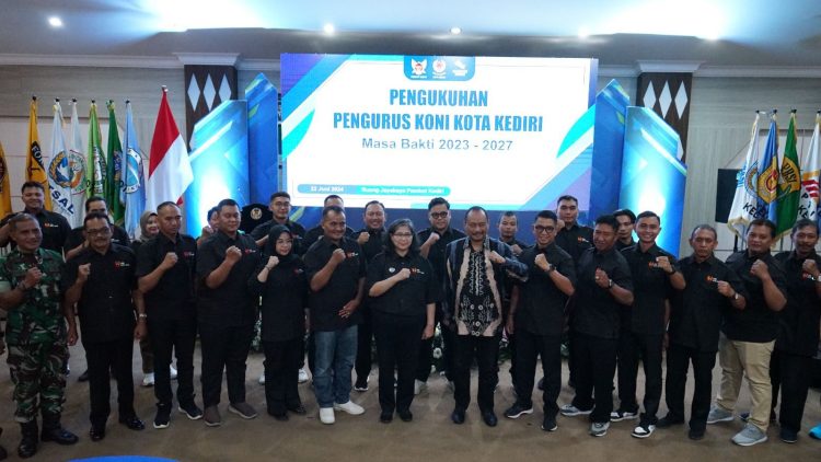 Ini Pesan Pj Wali Kota Kediri Kepada Pengurus KONI Kota Kediri Masa Bakti 2023-2027 yang Baru Dilantik