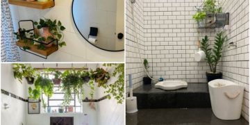 Waktunya Percantik Kamar Mandi Ala Spa dengan Tanaman Hias, Apa Saja?. (foto ilustrasi: Pinterest)