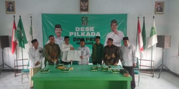 Sah Terima Rekom PKB, Pasangan Gus Ibin-Aushaf Siap Menangkan Pilkada Nganjuk 2024. (foto/Bacaini)