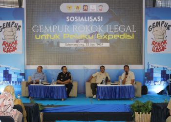 Sosialisasi Gempur Rokok Ilegal Gandeng Perusahaan Jasa Titip dan Ekspedisi, Pj Wali Kota Kediri: Kita Mitigasi Modus Jasa Titip dan Pengiriman Rokok Ilegal