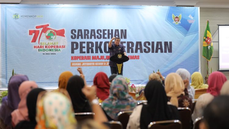 Sarasehan Perkoperasian Awali Rangkaian Peringatan HARKOPNAS Ke 77 di Kota Kediri