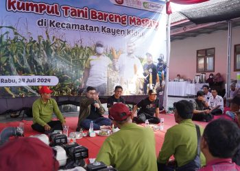 Diskusi Bareng Petani, Mas Dhito Petakan Potensi Pertanian Jagung. Foto. Dok. Pemkab Kediri