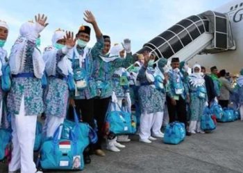 Tiba di Nganjuk,  Ratusan Jamaah Haji Disambut Air Mata